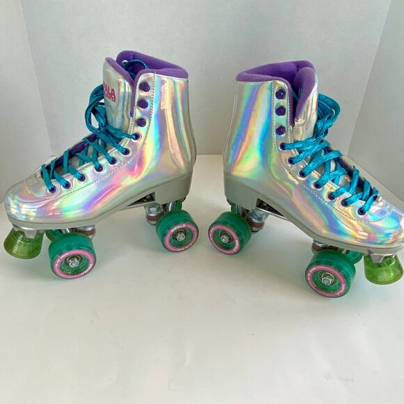 Impala Women's Holographic Roller skates, Sz 7 - Picture 2 of 8